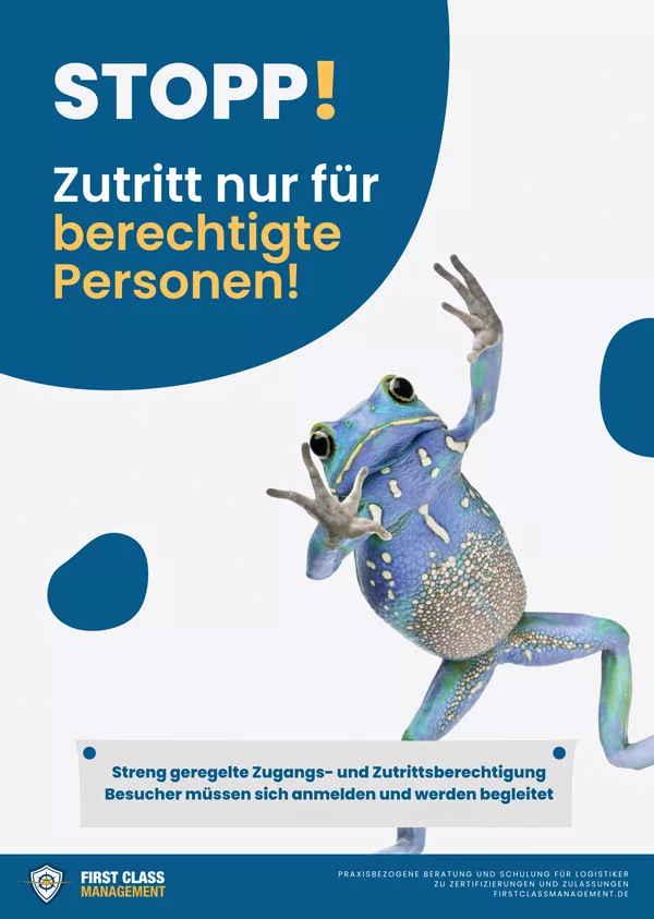 Poster Sicherheitskultur zum Thema: berechtigte Personen