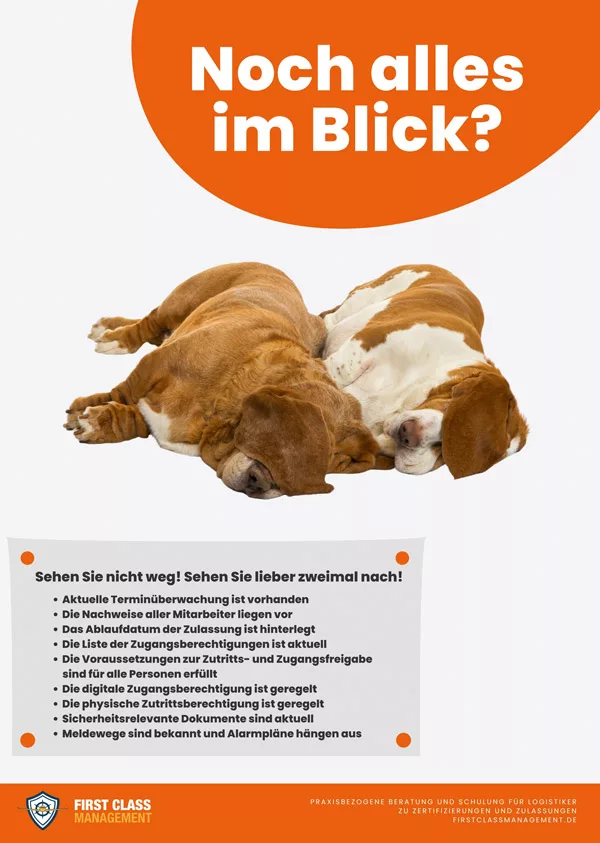 Poster Sicherheitskultur zum Thema: Wachsam sein