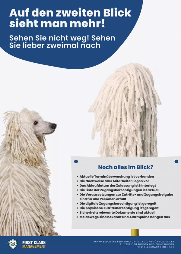 Poster Sicherheitskultur zum Thema: Aufmerksamkeit